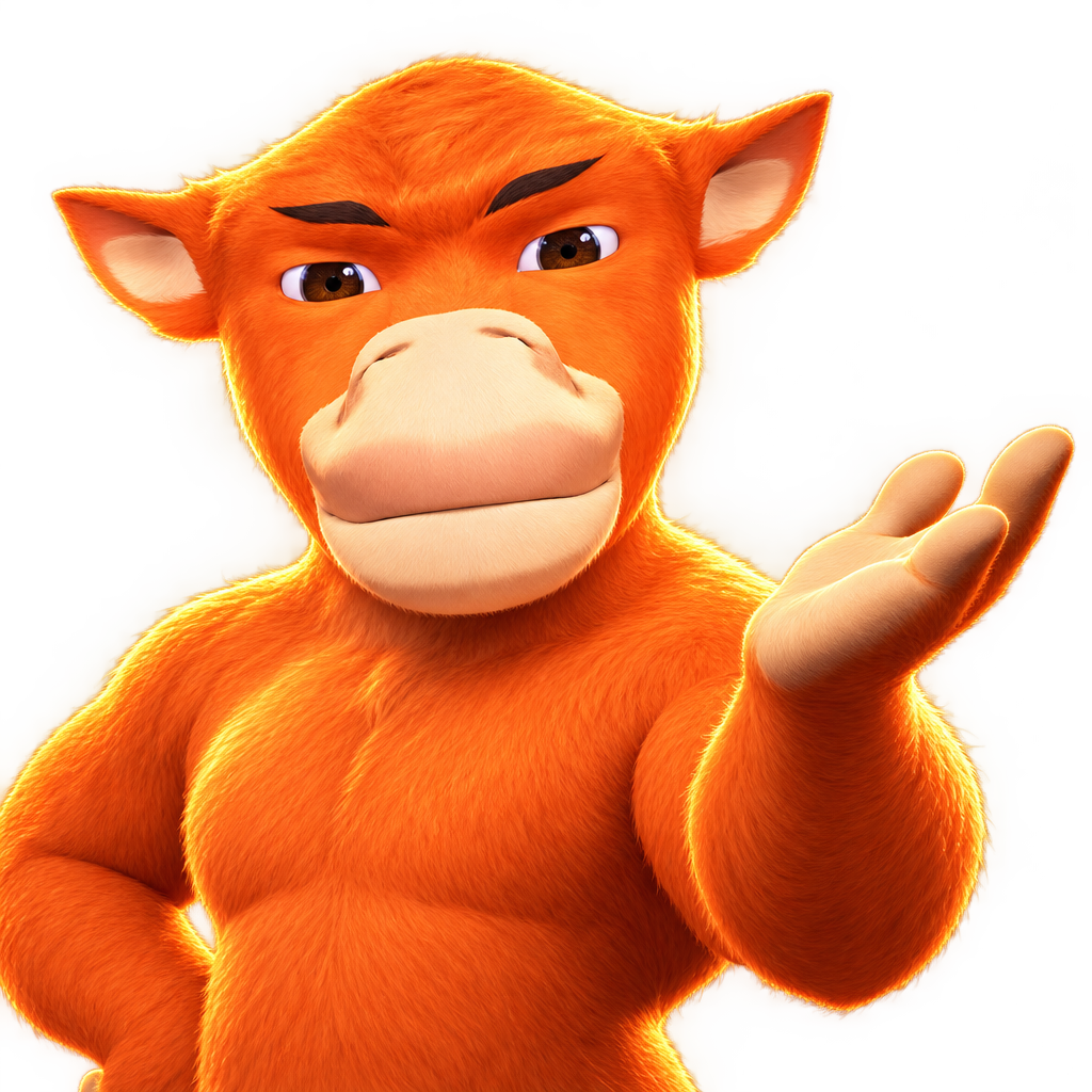 Pixel Primate waving, full body, cut out